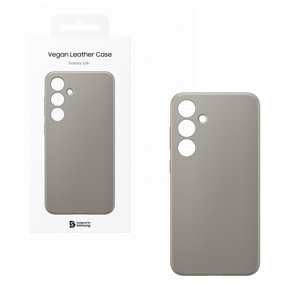 ΘΗΚΗ SAMSUNG S24 PLUS 5G S926 VEGAN LEATHER CASE GP-FPS926HCAAW TAUPE PACKING OR