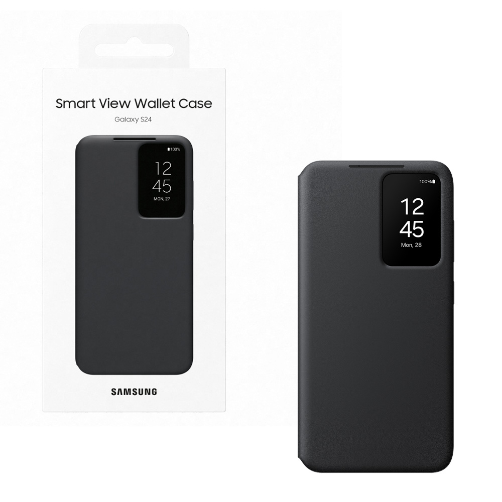 ΘΗΚΗ SAMSUNG S24 5G S921 S-VIEW WALLET COVER EF-ZS921CBEGWW BLACK PACKING OR