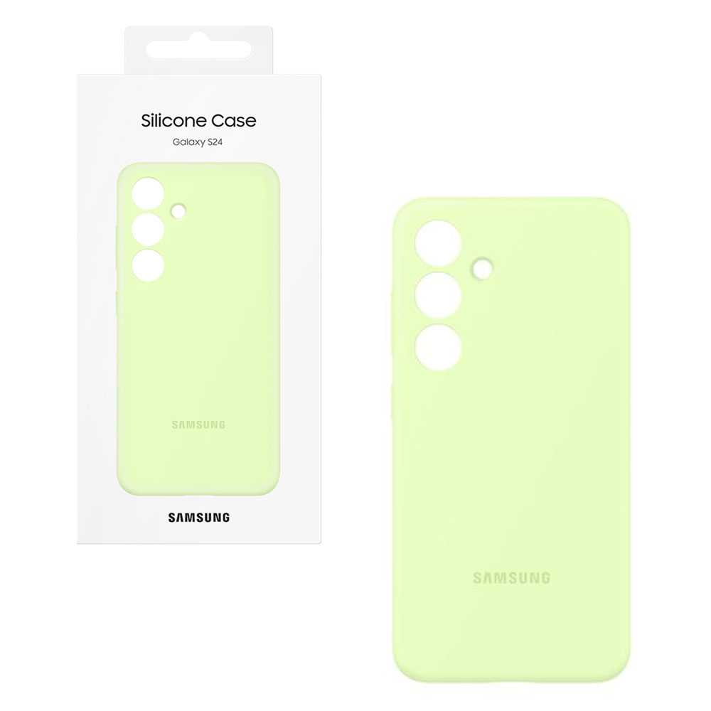 ΘΗΚΗ SAMSUNG S24 5G S921 SILICONE CASE EF-PS921TGEGWW LIGHT GREEN PACKING OR