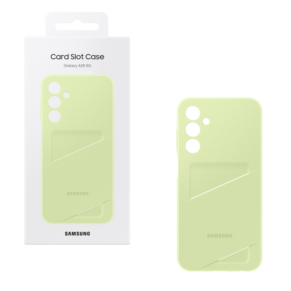 ΘΗΚΗ SAMSUNG A25 5G A256 6.5" CARD SLOT COVER EF-OA256TMEGWW LIME PACKING OR