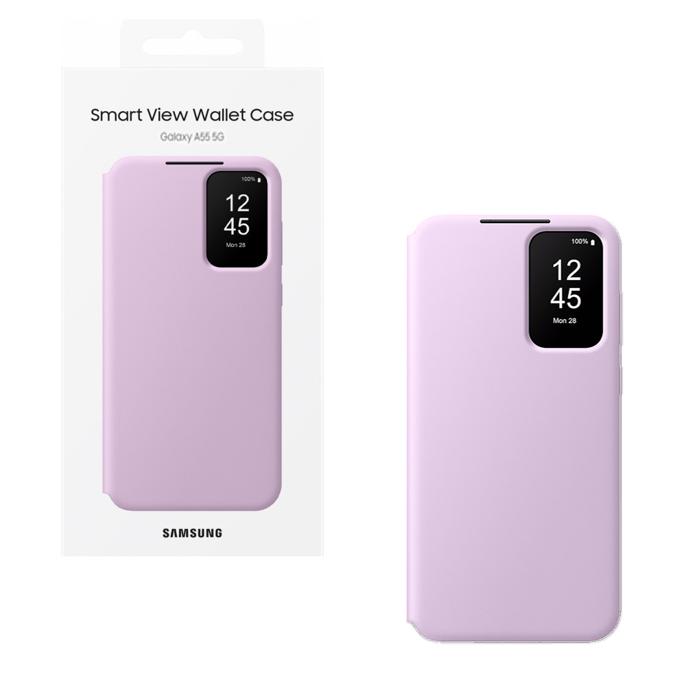 ΘΗΚΗ SAMSUNG A55 5G A556 S VIEW WALLET COVER EF-ZA556CVEGWW LAVENDER PACKING OR
