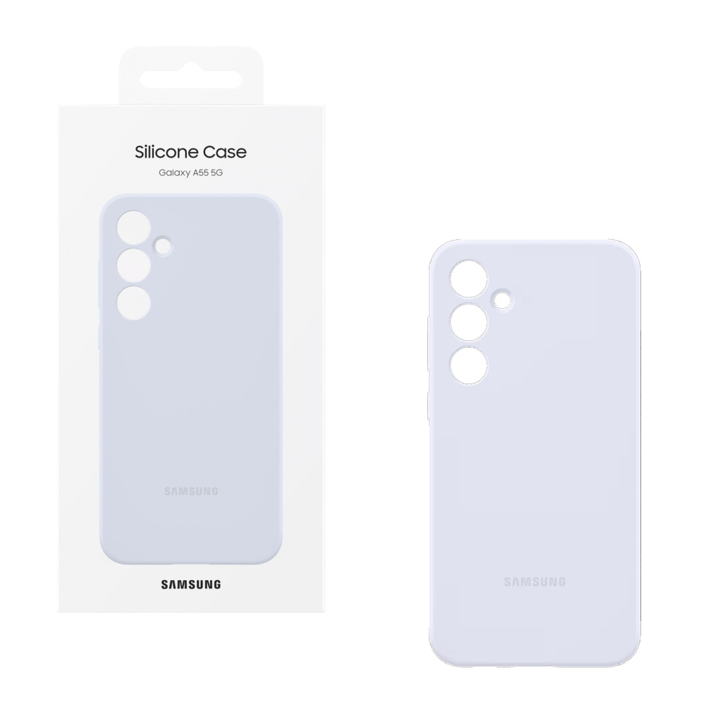 ΘΗΚΗ SAMSUNG A55 5G A556 SILICONE CASE EF-PA556TLEGWW LIGHT BLUE PACKING OR