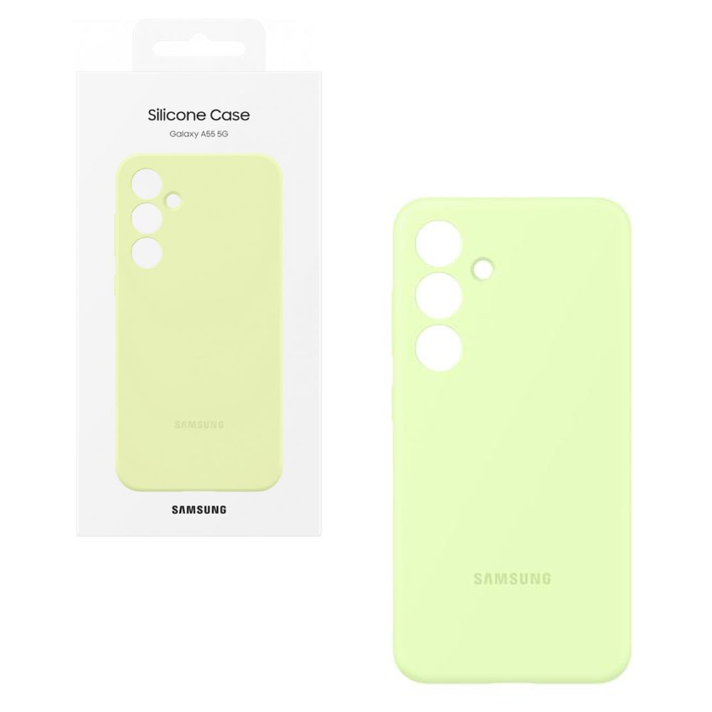 ΘΗΚΗ SAMSUNG A55 5G A556 SILICONE CASE EF-PA556TMEGWW LIME PACKING OR