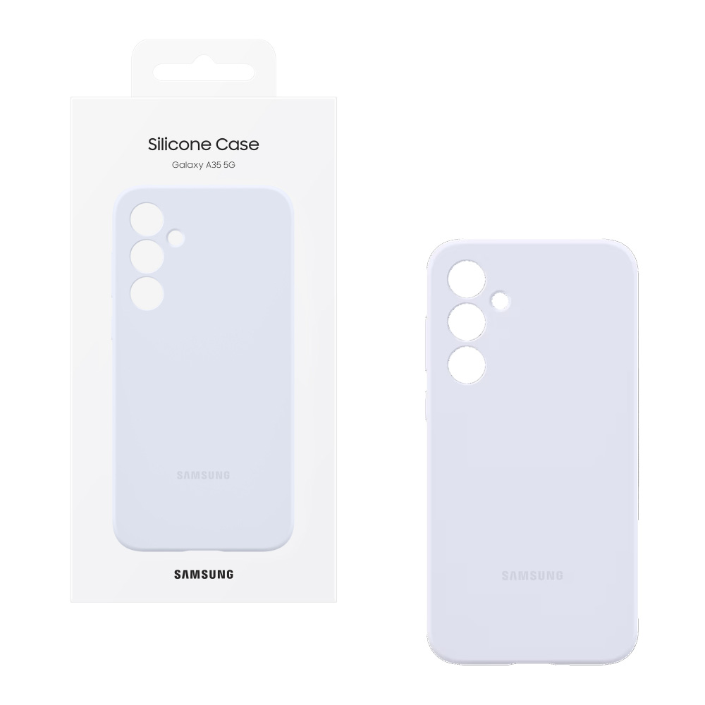 ΘΗΚΗ SAMSUNG A35 5G A356 SILICONE CASE EF-PA356TLEGWW LIGHT BLUE PACKING OR