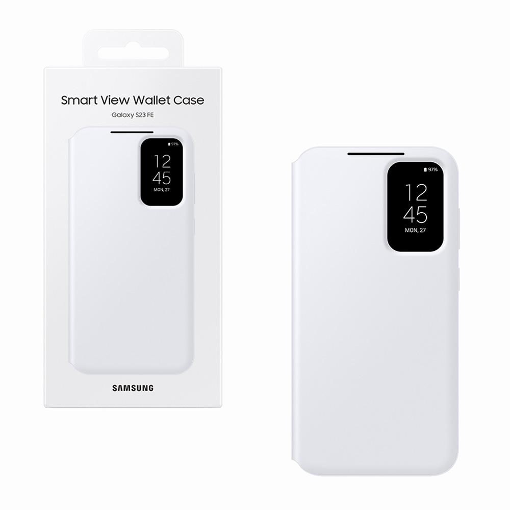 ΘΗΚΗ SAMSUNG S23 FE 5G S711 S-VIEW WALLET COVER EF-ZS711CWEGWW WHITE PACKING OR