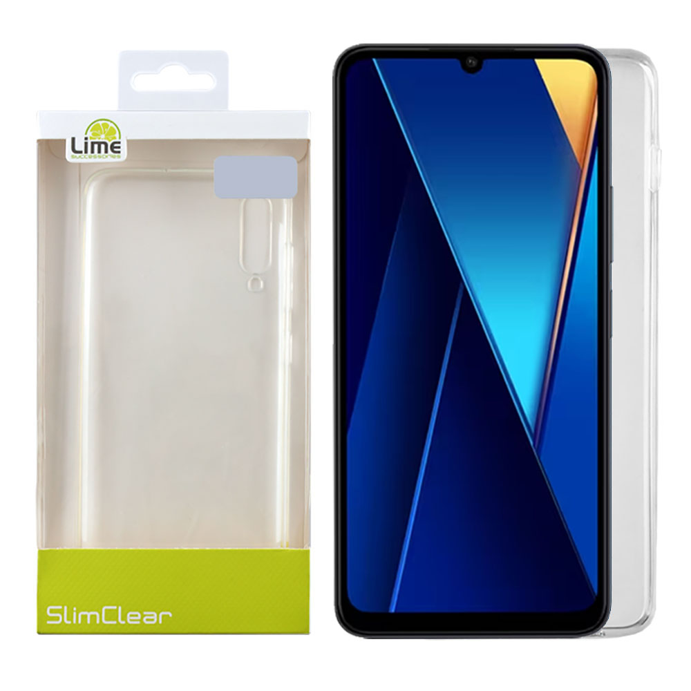LIME ΘΗΚΗ XIAOMI POCO C65/ POCO M6 5G 6.74" SLIMCLEAR TPU CAMERA GUARD PROTECTION ΔΙΑΦΑΝΗ