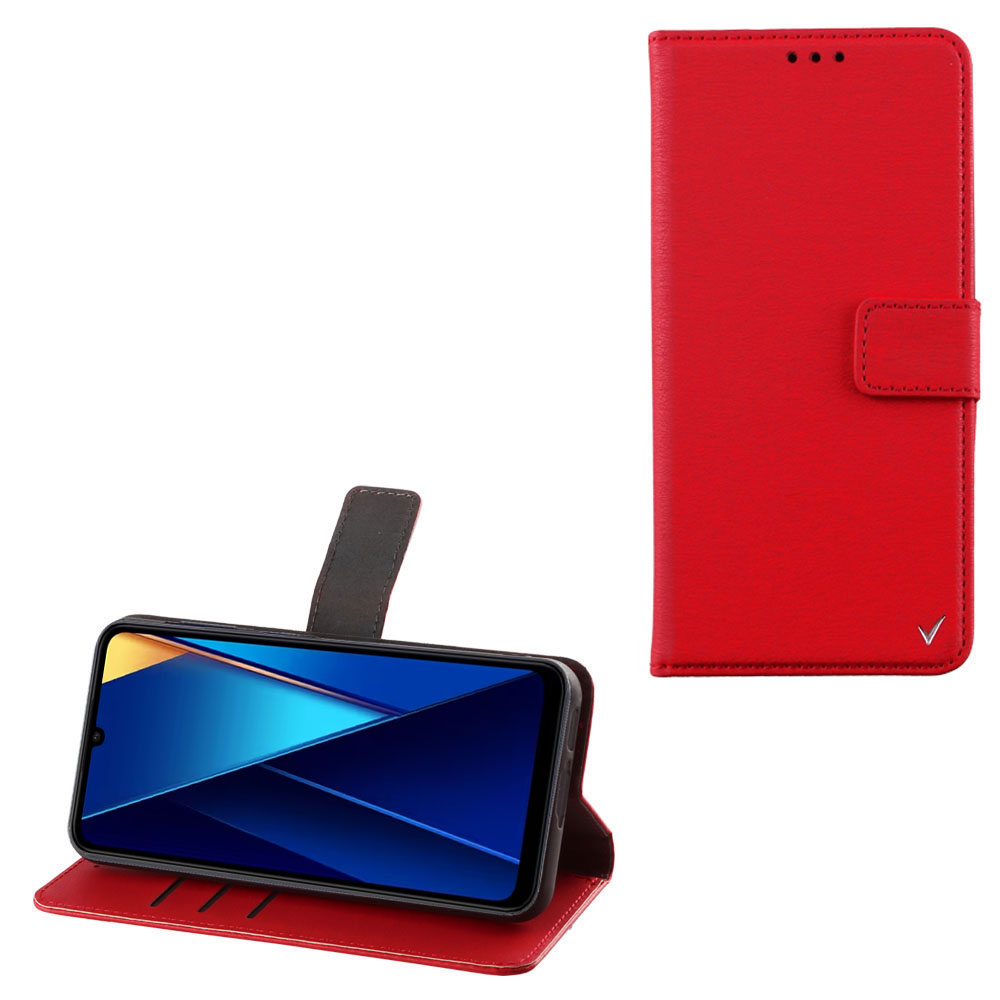 VOLTE-TEL ΘΗΚΗ XIAOMI POCO C65/ POCO M6 5G 6.74" ALLURE MAGNET BOOK STAND CLIP RED