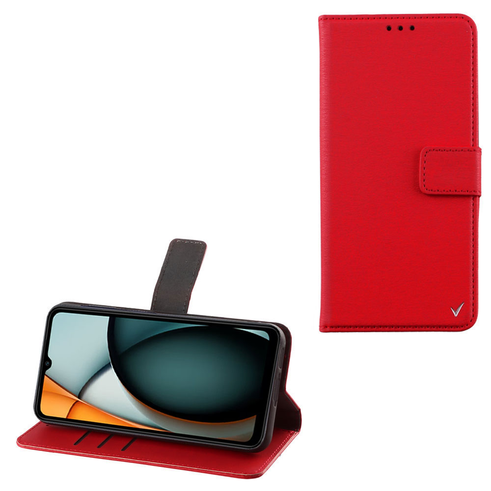 VOLTE-TEL ΘΗΚΗ XIAOMI REDMI A3 4G/A3X 4G 6.71" ALLURE MAGNET BOOK STAND CLIP RED