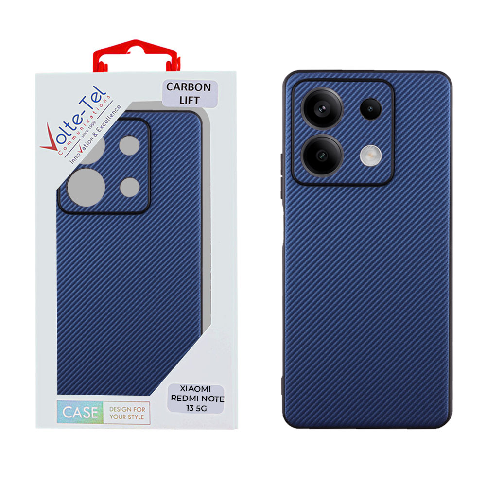 VOLTE-TEL ΘΗΚΗ XIAOMI REDMI NOTE 13 5G 6.67" CARBON LIFT FULL CAMERA PROTECTION BLUE