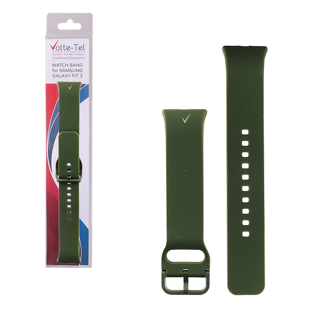 VOLTE-TEL VT132 ΛΟΥΡΑΚΙ ΡΟΛΟΓΙΟΥ ΣΙΛΙΚΟΝΗΣ SAMSUNG GALAXY FIT 3 R390 KHAKI