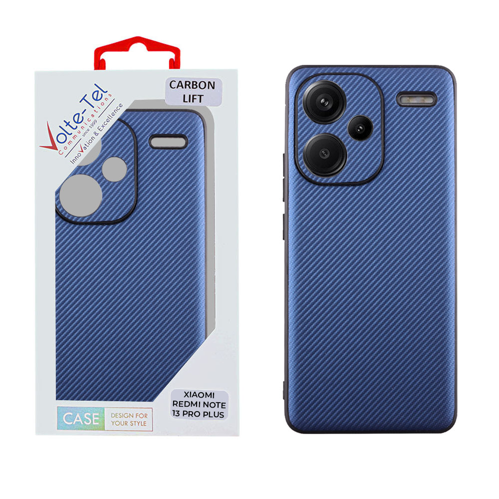 VOLTE-TEL ΘΗΚΗ XIAOMI REDMI NOTE 13 PRO PLUS 5G 6.67" CARBON LIFT FULL CAMERA PROTECTION BLUE