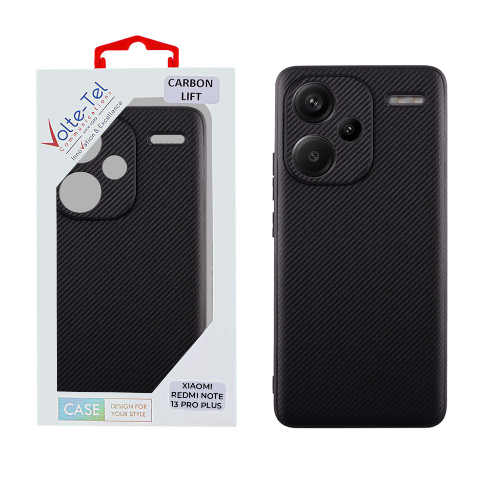 VOLTE-TEL ΘΗΚΗ XIAOMI REDMI NOTE 13 PRO PLUS 5G 6.67" CARBON LIFT FULL CAMERA PROTECTION BLACK