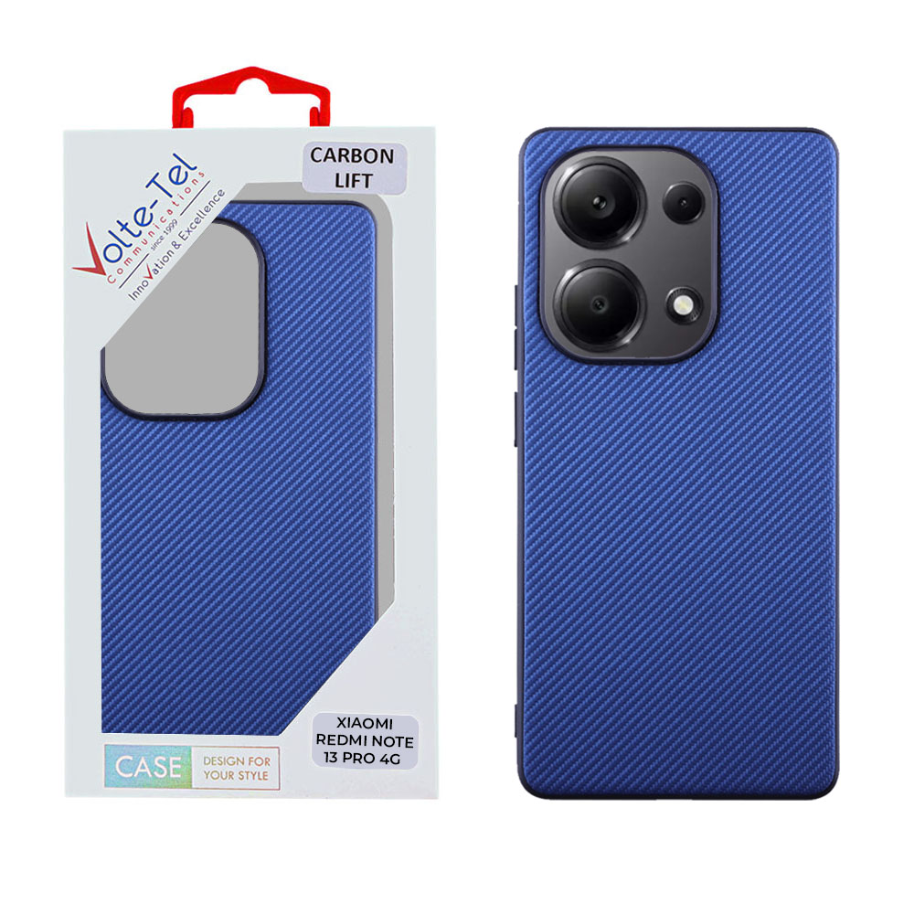 VOLTE-TEL ΘΗΚΗ XIAOMI REDMI NOTE 13 PRO 4G 6.67" CARBON LIFT CAMERA GUARD PROTECTION BLUE