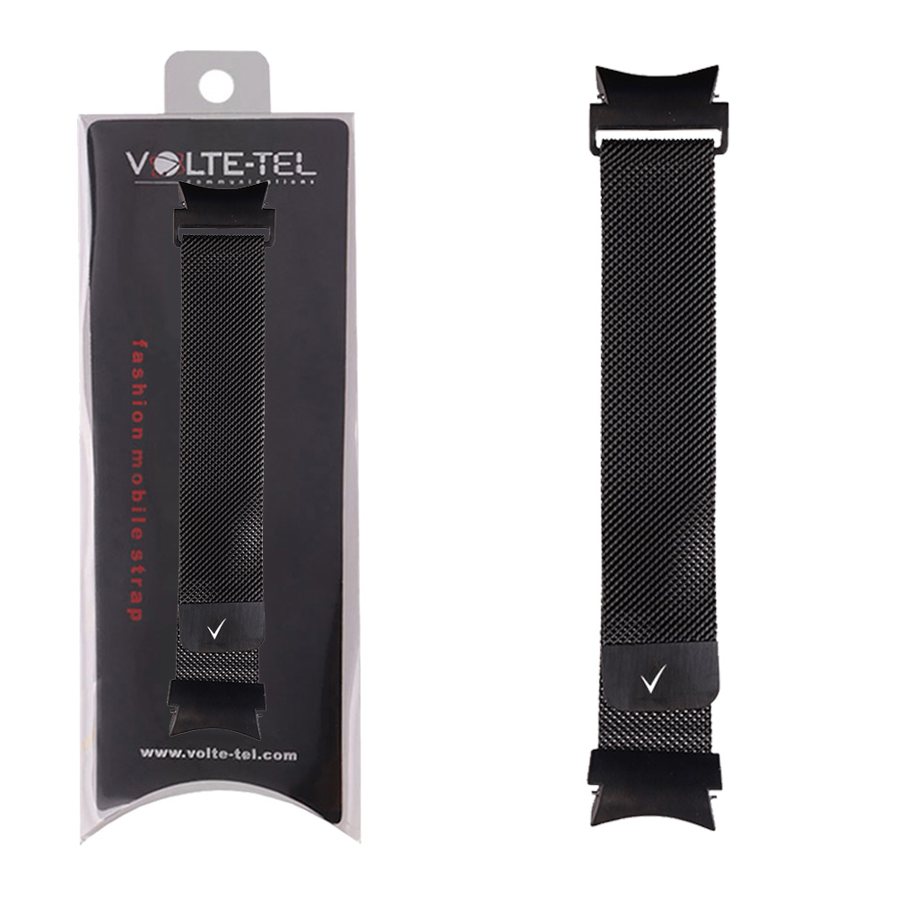 VOLTE-TEL ΛΟΥΡΑΚΙ ΡΟΛΟΓΙΟΥ ΜΕΤΑΛΛΙΚΟ SAMSUNG WATCH 6/6 CLASSIC/5/5 PRO/4/4 CLASSIC/3 MILAN BLACK