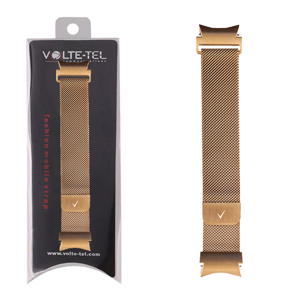 VOLTE-TEL ΛΟΥΡΑΚΙ ΡΟΛΟΓΙΟΥ ΜΕΤΑΛΛΙΚΟ SAMSUNG WATCH 6/6 CLASSIC/5/5 PRO/4/4 CLASSIC/3 MILAN GOLD