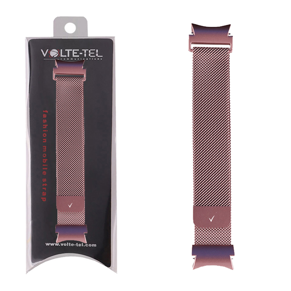 VOLTE-TEL ΛΟΥΡΑΚΙ ΡΟΛΟΓΙΟΥ ΜΕΤΑΛΛΙΚΟ SAMSUNG WATCH 6/6 CLASSIC/5/5 PRO/4/4 CLASSIC/3 MILAN PINK