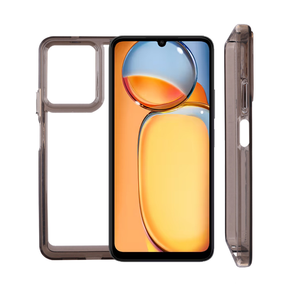 IDOL 1991 ΘΗΚΗ XIAOMI REDMI 13C 4G/5G 6.74" CRISTALYTE TPU CAMERA GUARD ΔΙΑΦΑΝΗ ΓΚΡΙ