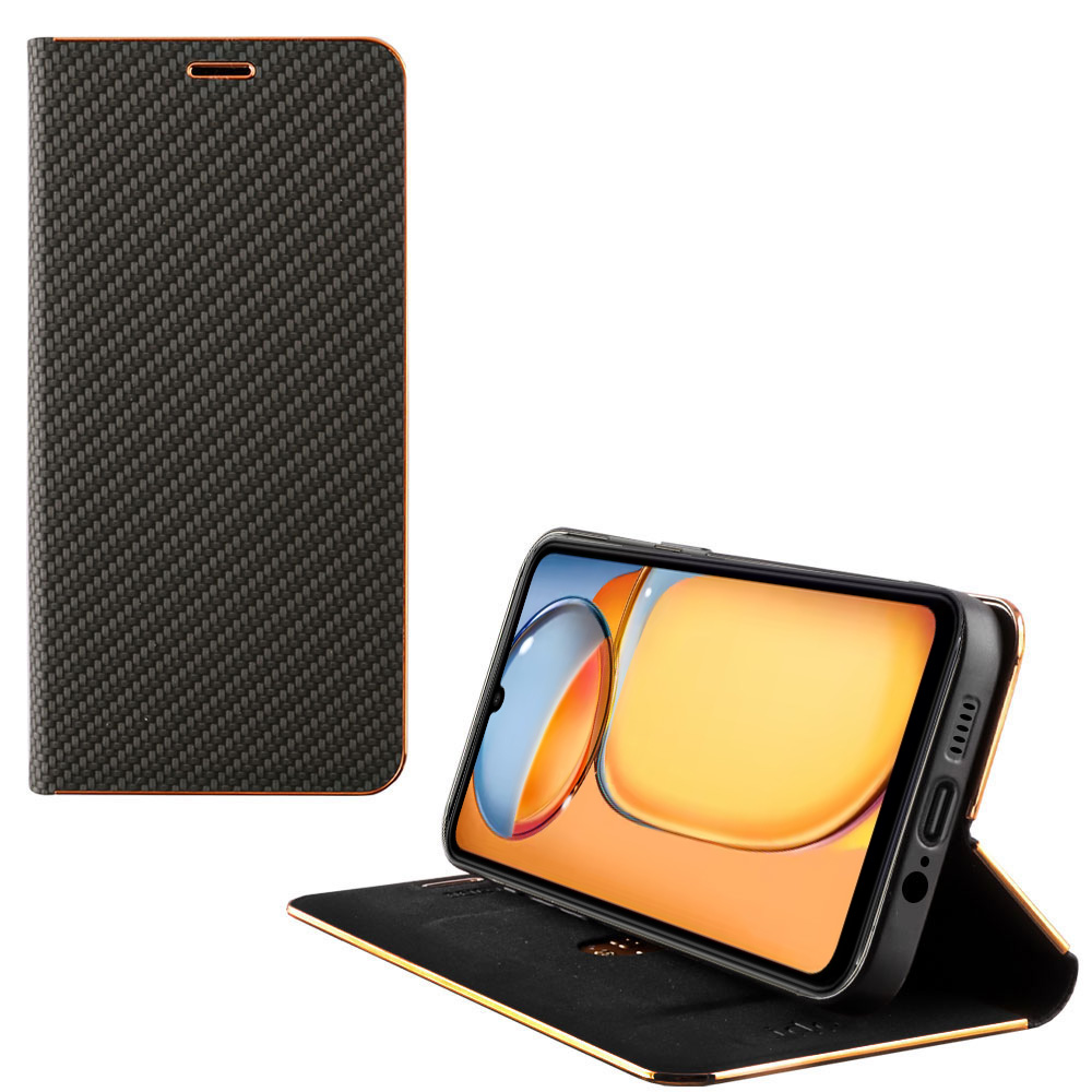 IDOL 1991 ΘΗΚΗ XIAOMI REDMI 13C 4G/5G 6.74" ELITE PRO ANTI-RFID BOOK STAND BLACK