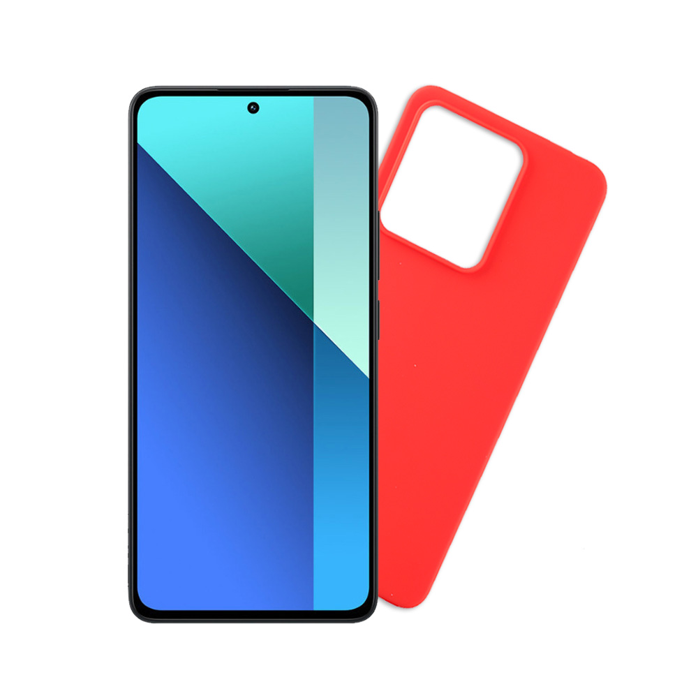 VOLTE-TEL ΘΗΚΗ XIAOMI REDMI NOTE 13 4G 6.67" SILICON TPU CAMERA GUARD RED