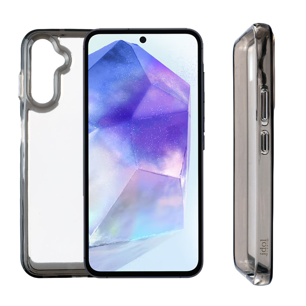 IDOL 1991 ΘΗΚΗ SAMSUNG A55 5G A556 6.6" CRISTALYTE TPU CAMERA GUARD ΔΙΑΦΑΝΗ ΓΚΡΙ