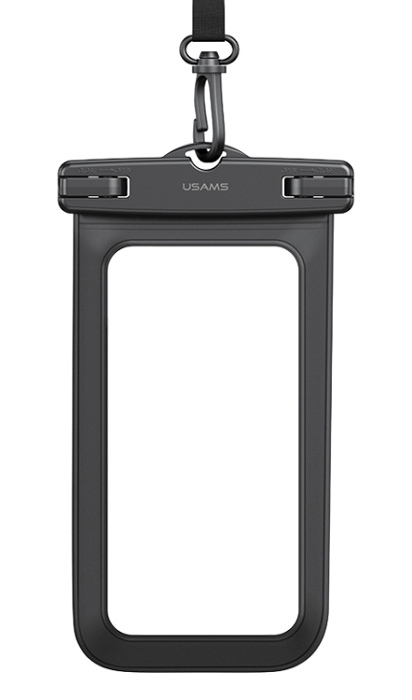 USAMS αδιάβροχη θήκη smartphone US-YD012, έως 6.7", IPX8, μαύρη