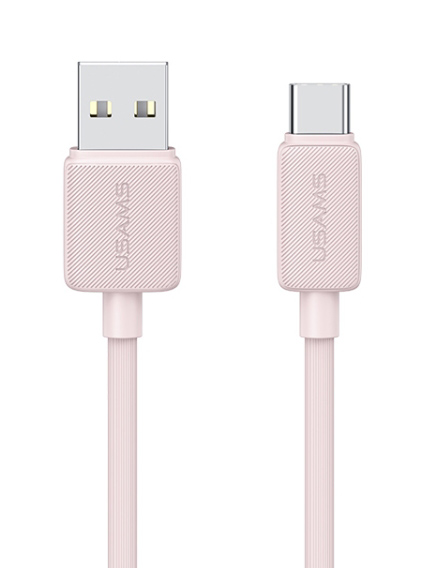 USAMS καλώδιο USB-C σε USB US-SJ688, 15W, 480Mbps, 1m, ροζ