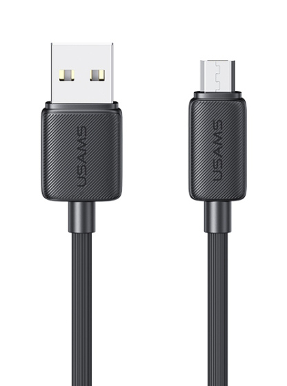USAMS καλώδιο micro USB σε USB US-SJ690, 10W, 480Mbps, 1m, μαύρο