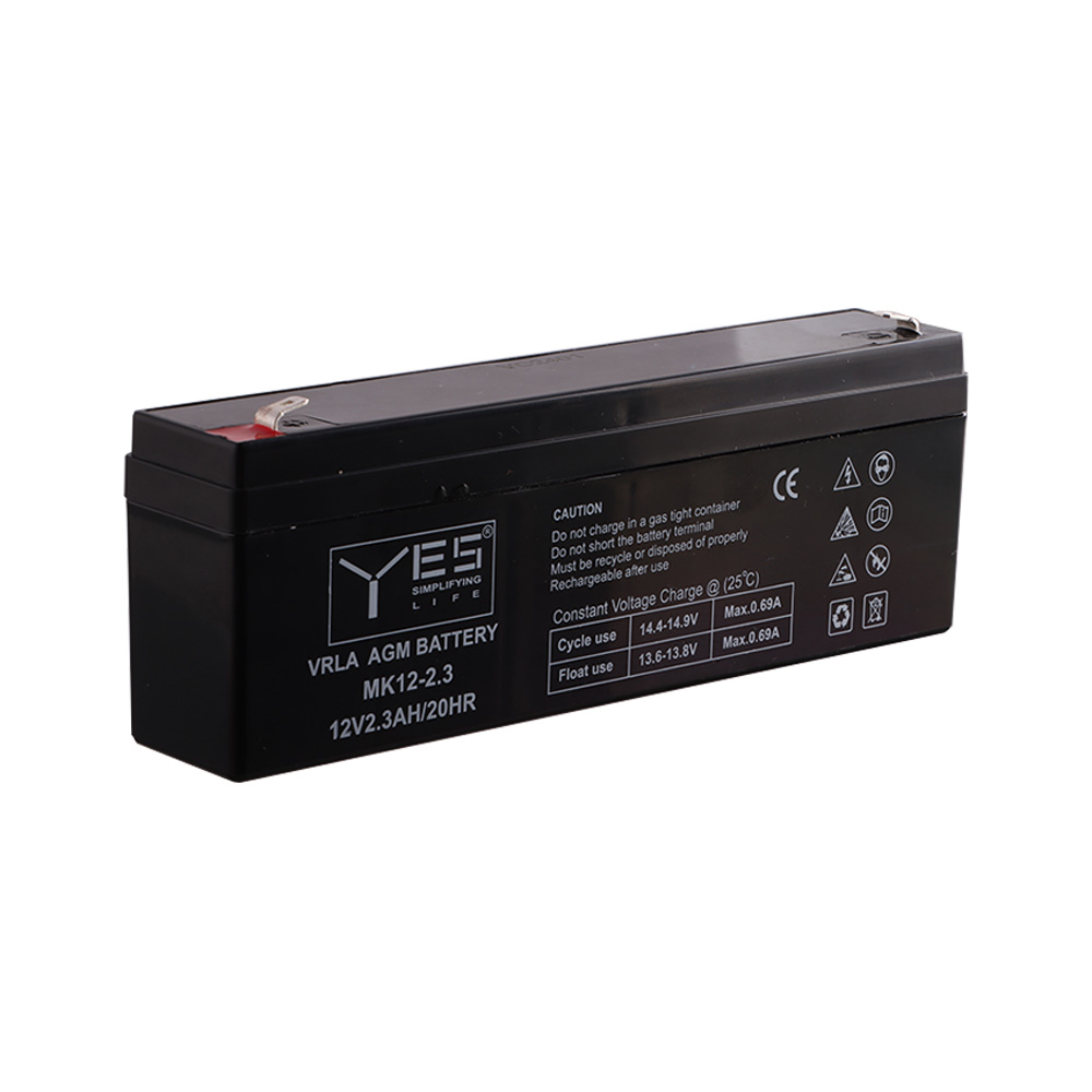 YES ΜΠΑΤΑΡΙΕΣ ΜΟΛΥΒΔΟΥ 12V 2.3Ah/20Hr (177x35x59) MK12-2.3 ΑΚΡΟΔΕΚΤΗΣ T1/F1 4,75mm