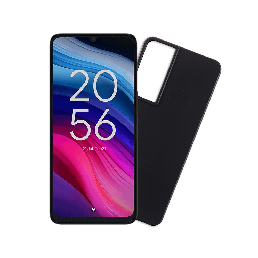 VOLTE-TEL ΘΗΚΗ TCL 505 6.75" SILICON TPU CAMERA GUARD BLACK
