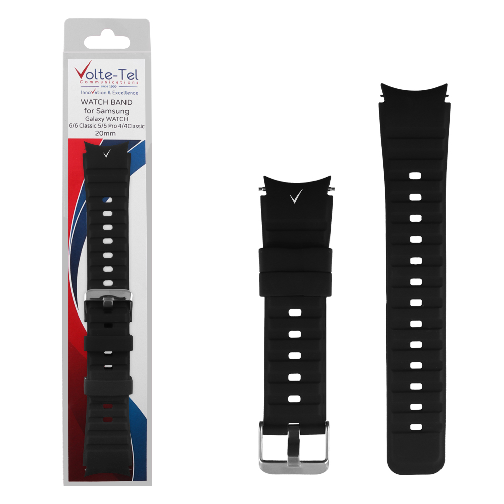 VOLTE-TEL VT117 ΛΟΥΡΑΚΙ ΡΟΛΟΓΙΟΥ ΣΙΛΙΚΟΝΗΣ SPORT SAMSUNG WATCH 6/6 CLASSIC/5/5 PRO/4/4 CLASSIC/3 BLACK-LIME GREEN