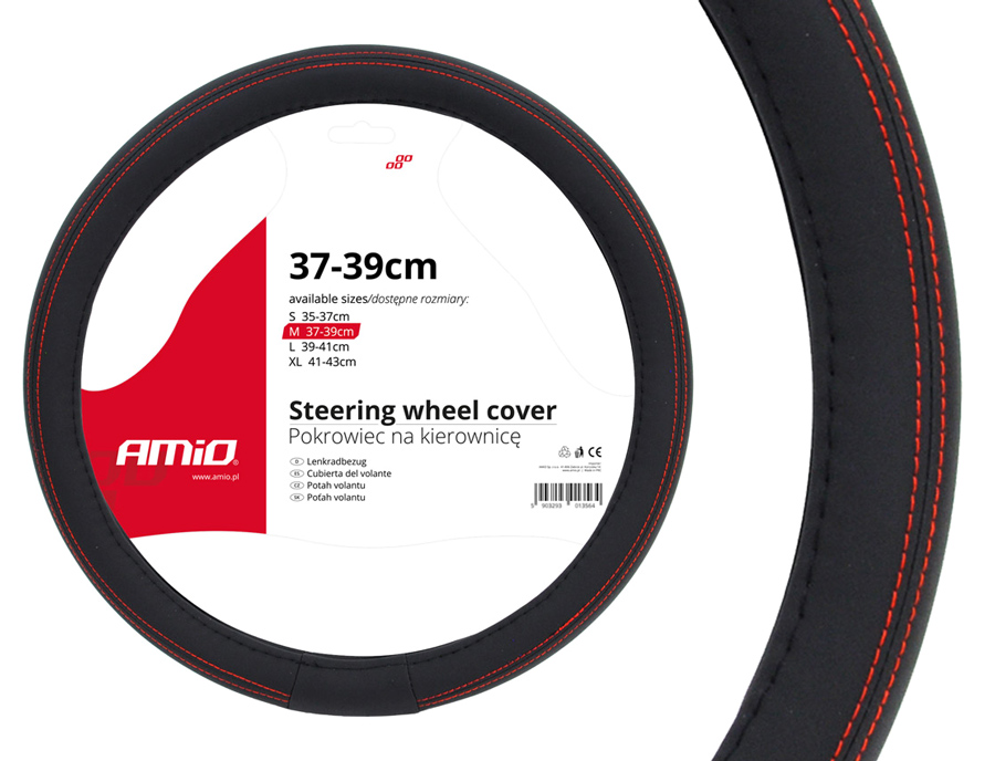 AMIO Κάλυμμα τιμονιού αυτοκινήτου 01355, 37-39cm