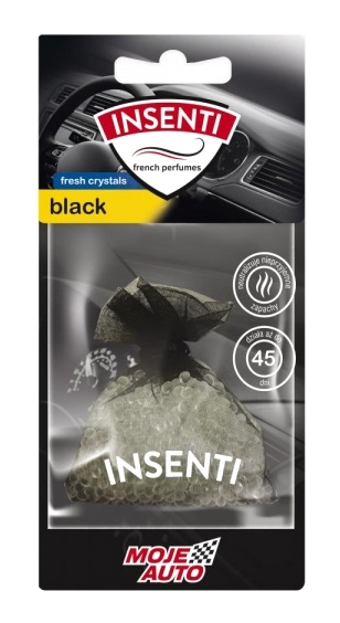 MOJE AUTO κρεμαστό αρωματικό αυτοκινήτου 15-505, Black, crystals, 20g