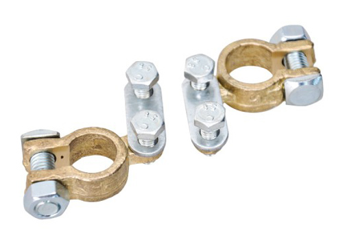 MOJE AUTO πόλοι μπαταρίας αυτοκινήτου 93-003, brass, 2τμχ