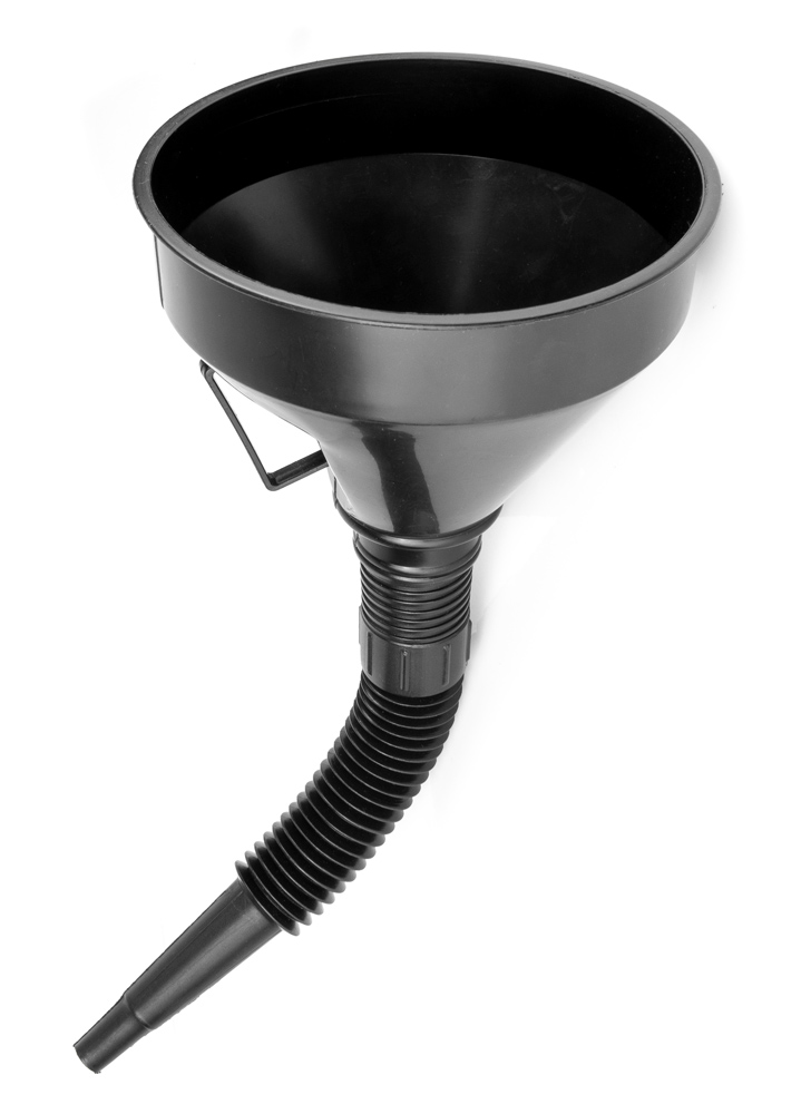 MOJE AUTO χωνί για καύσιμα & λάδια 96-022 με σπιράλ & φίλτρο, μαύρο