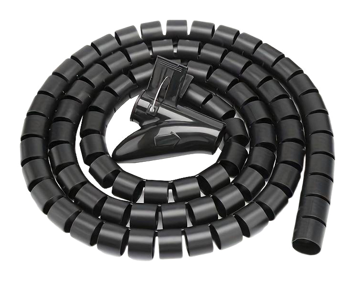 Δεματικό καλωδίων AG873, πλαστικό, Φ 20mm, 2m, μαύρο