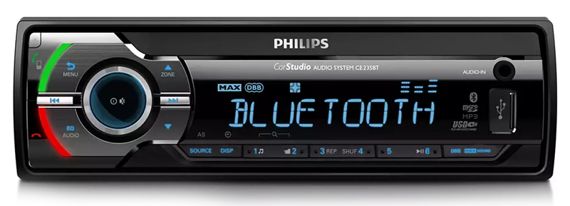 PHILIPS ηχοσύστημα αυτοκινήτου CE235BT-05, Bluetooth/FM/AUX/SD/USB