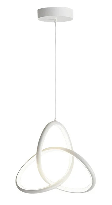 POWERTECH LED φωτιστικό οροφής HLL-0144, 25W, 4000K, Φ40cm, 1m, λευκό