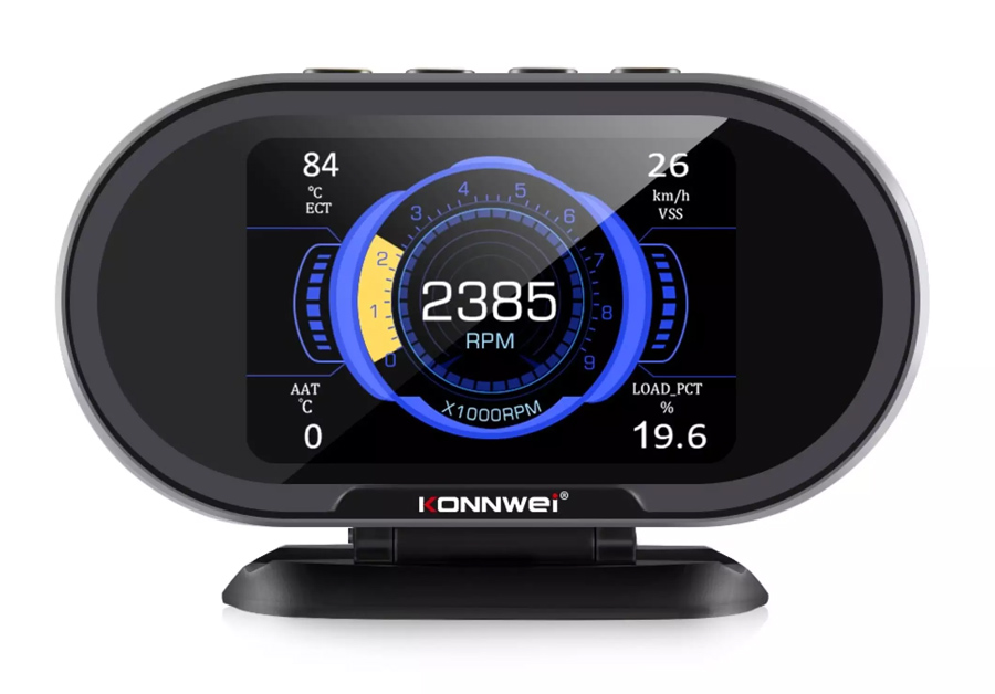 KONNWEI οθόνη ενδείξεων αυτοκινήτου KW206, TFT 3.5", OBDII/EOBD