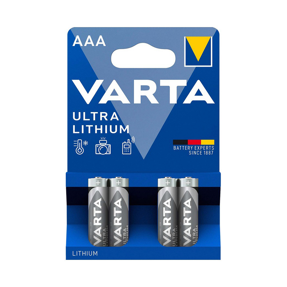 VARTA ΜΠΑΤΑΡΙΕΣ ΦΩΤΟΓΡΑΦΙΚΗΣ ΛΙΘΙΟΥ FR3/SIZE AAA/L92 1,5V 4/BLISTER