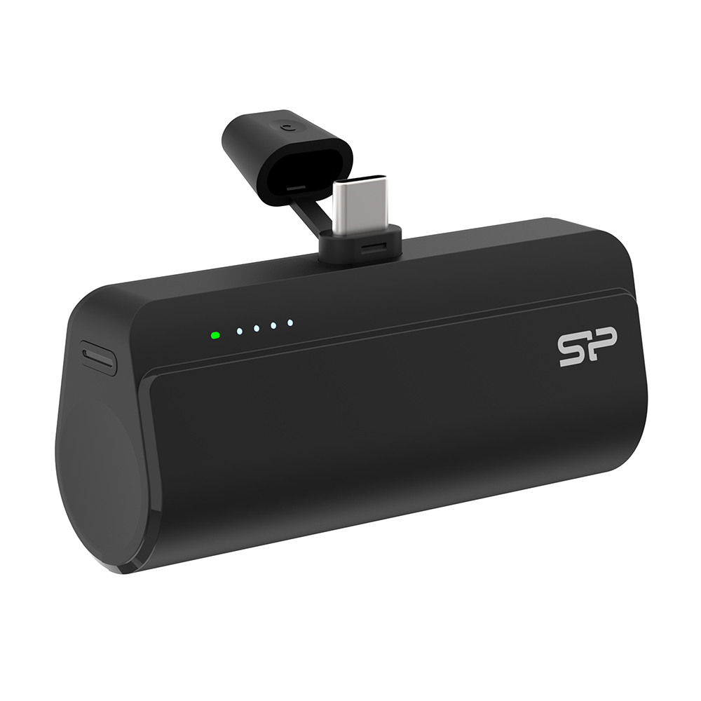 SILICON POWER POWER BANK QD50 5000mAh 20W PD OUTPUT TYPE C 5V-3A/9V-2.22A/12V-1.67A/ INPUT TYPE C 5V-2.4A BLACK