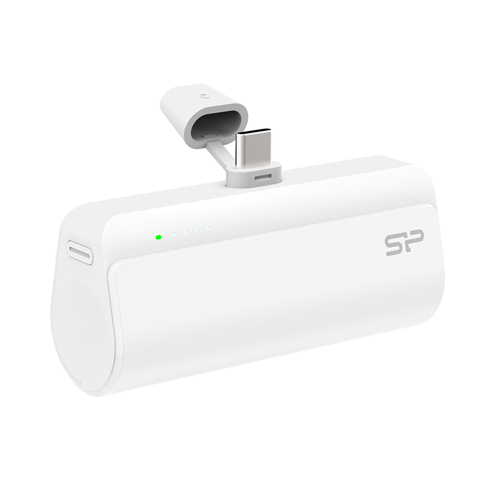SILICON POWER POWER BANK QD50 5000mAh 20W PD OUTPUT TYPE C 5V-3A/9V-2.22A/12V-1.67A/ INPUT TYPE C 5V-2.4A WHITE