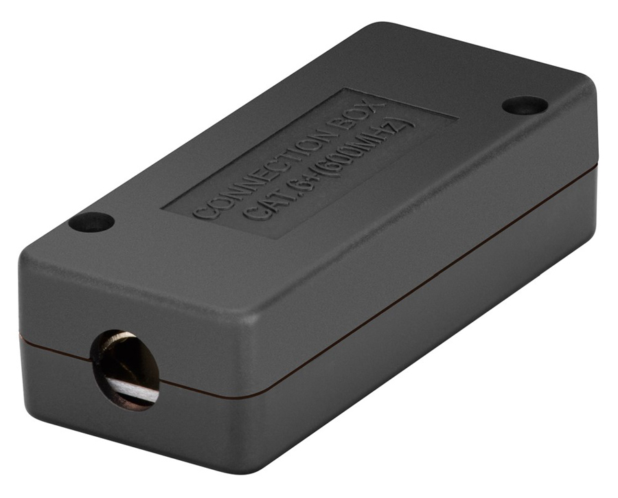 POWERTECH κυτίο σύνδεσης καλωδίων δικτύου NETW-0034, CAT 6/CAT 7, 600MHz, μαύρο