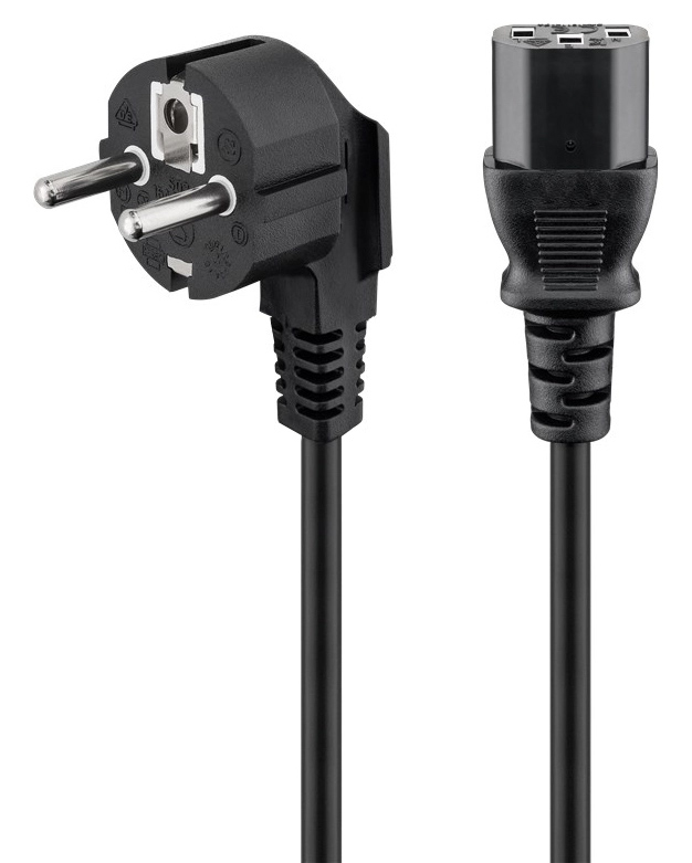 CABLETIME καλώδιο τροφοδοσίας C210-02, 3x 0.75mm, 1.8, μαύρο