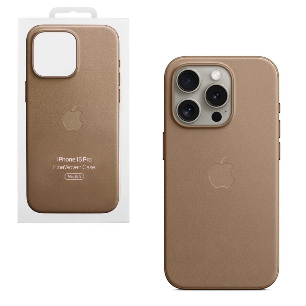 ΘΗΚΗ IPHONE 15 PRO MT4J3ZM/A FINEWOVEN MAGSAFE BACK COVER TAUPE PACKING OR