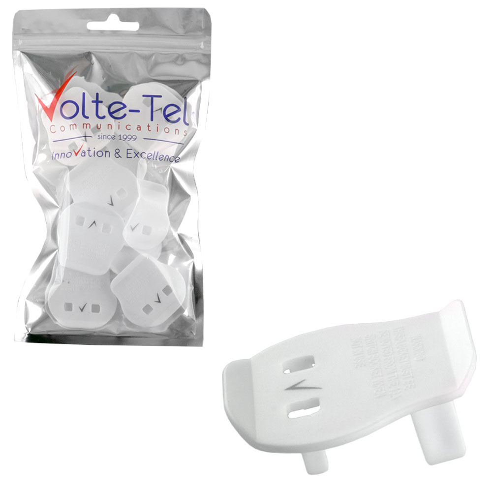 VOLTE-TEL ΠΛΑΣΤΙΚΟΣ ΑΝΤΑΠΤΟΡΑΣ ΕΥΡΩΠΑΙΚΟ 2 PIN FEMALE ΣΕ ΠΡΙΖΑ ΑΓΓΛΙΚΗ 3 PIN MALE ΑΣΠΡΟ 10 ΤΕΜ.