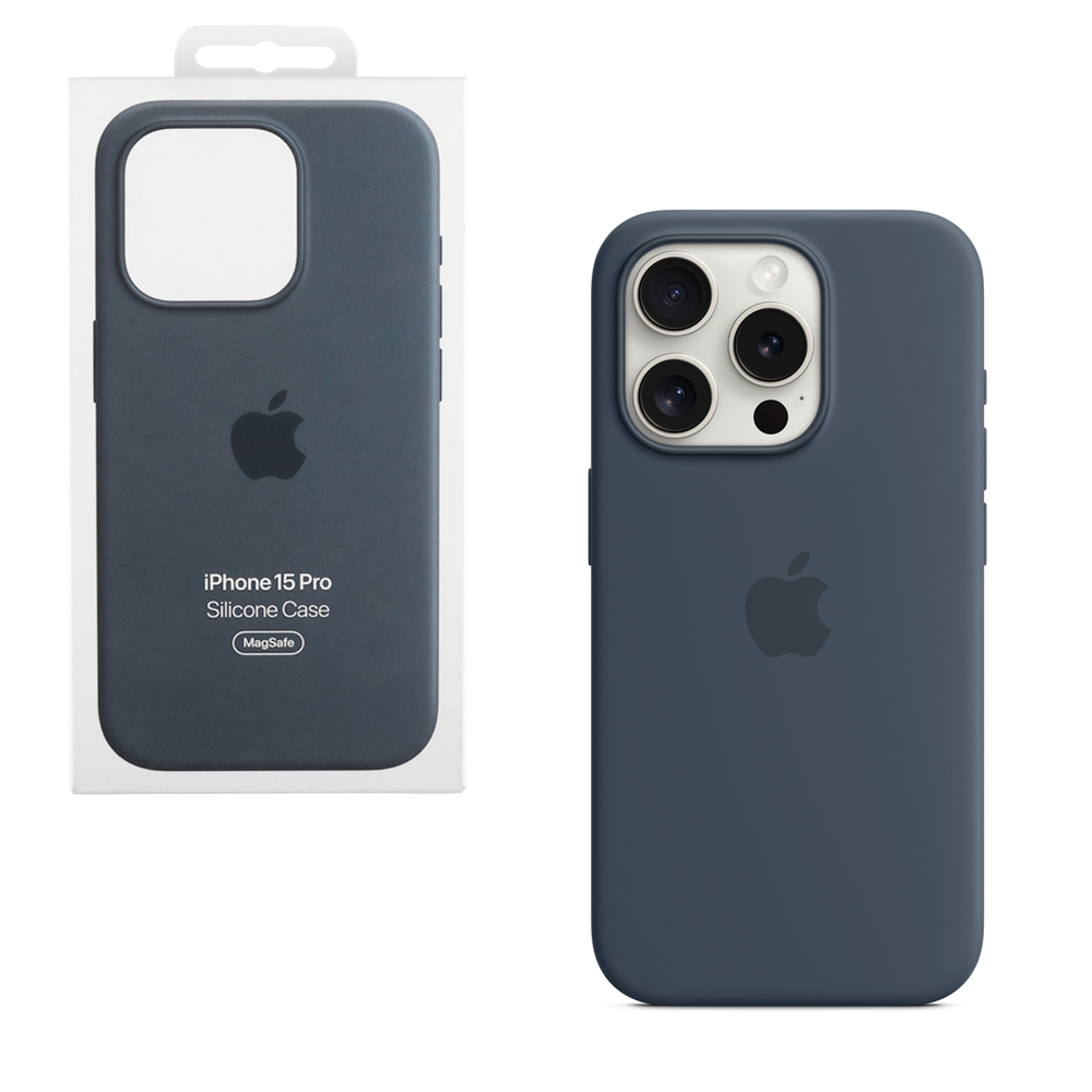 ΘΗΚΗ IPHONE 15 PRO MT1D3ZM/A SILICONE MAGSAFE CASE STORM BLUE PACKING OR