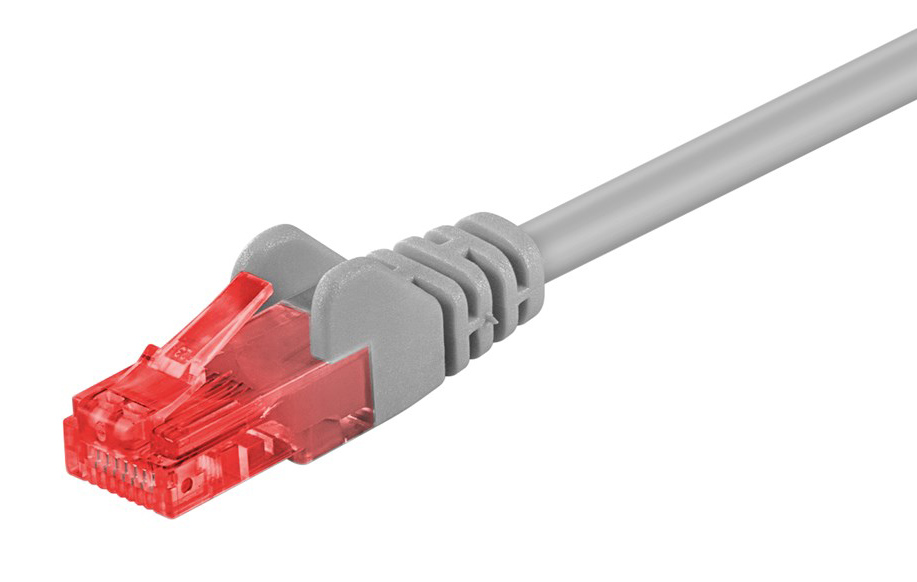 GOOBAY καλώδιο δικτύου 72575, CAT 6 U/UTP, CCA, 250MHz, 2m, γκρι