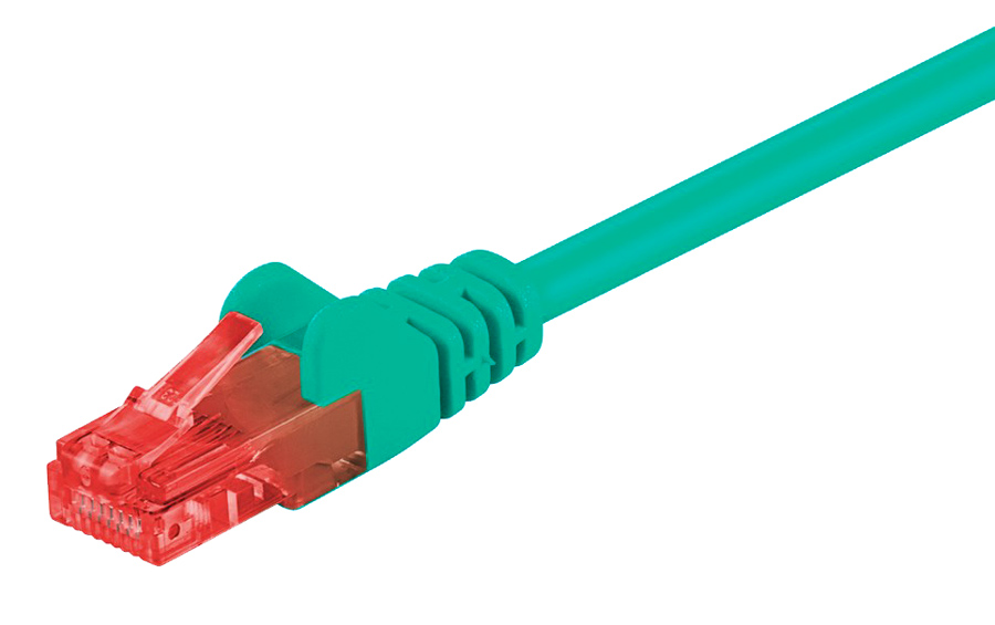 GOOBAY καλώδιο δικτύου 95251, CAT 6 U/UTP, CCA, 250MHz, 0.25m, πράσινο
