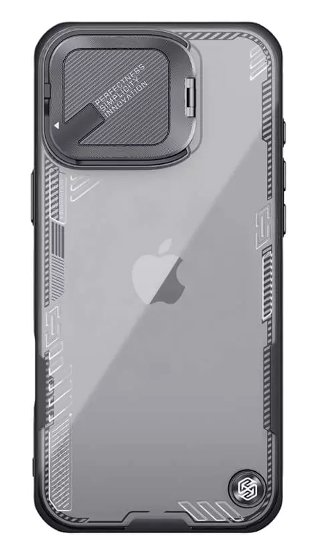 NILLKIN θήκη Iceblade Prop για iPhone 16 Pro, διάφανη-μαύρη