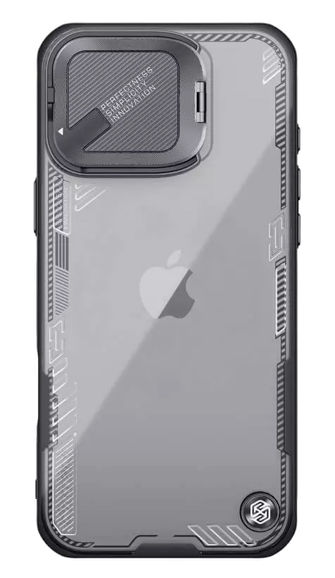 NILLKIN θήκη Iceblade Prop για iPhone 16 Pro Max, διάφανη-μαύρη